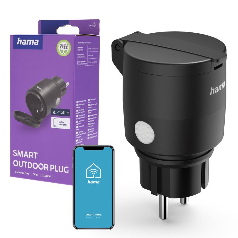 Hama Gniazdo Elektryczne WiFi Zewnętrzne 2300W IP44 Matter recenzja