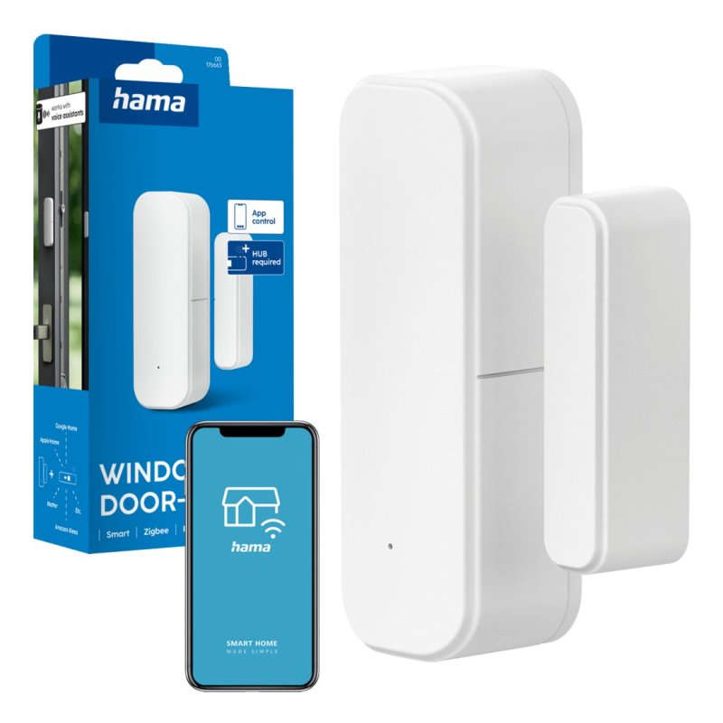 Hama inteligentny czujnik otwarcia drzwi i okna ZIGBEE smart alarm wifi